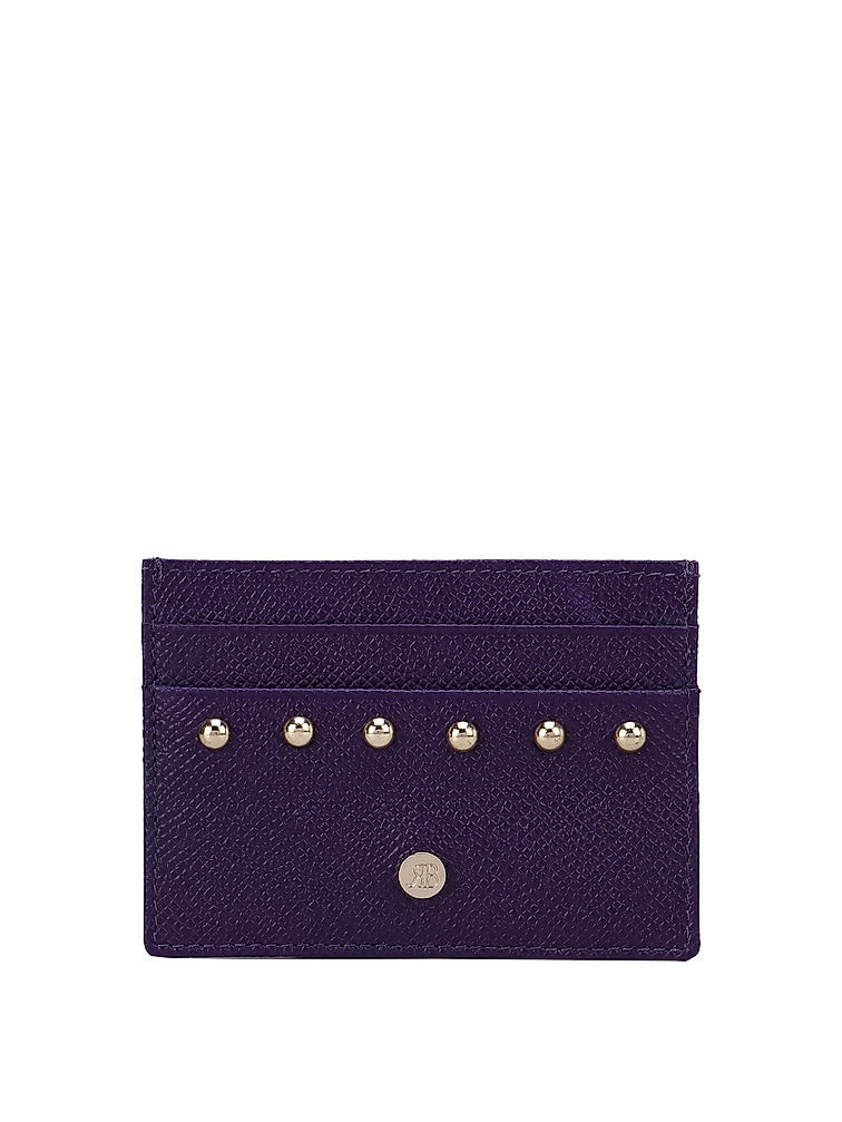 Purple Franzy Card Sleeve With Gold Embellishments